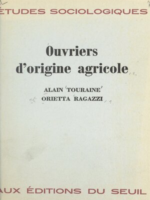 cover image of Ouvriers d'origine agricole